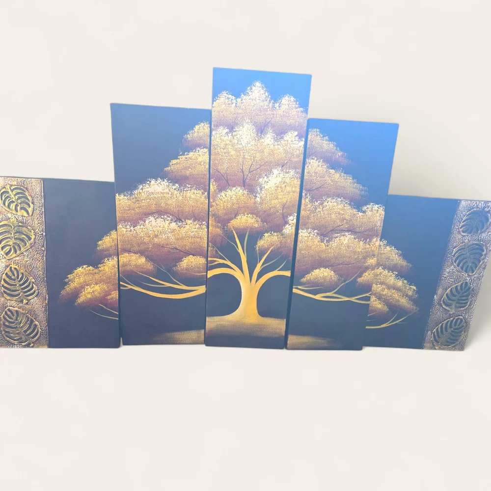 Tree of Life Painting 5 Piece Canvas Set